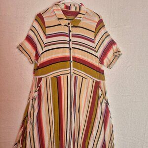 Torrid Super Soft Knit Dress Size 2 2X Button Front Pockets Stretch Comfy Cozy